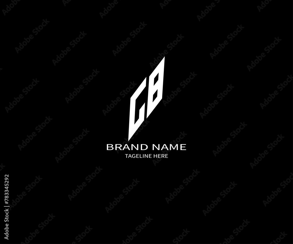 GB letter Logo design. Initials GB logo linked with circle and uppercase monogram logo. GB typography for technology, business and real estate brand logo design