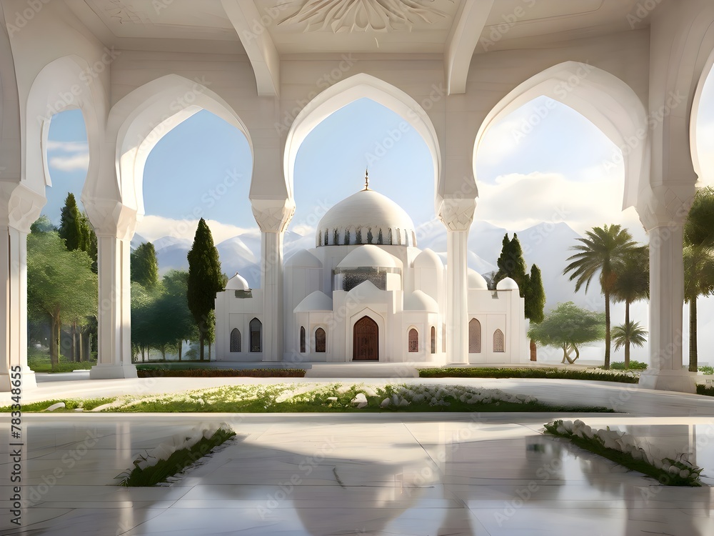 design of exterior of mosque 