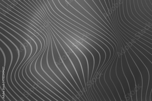 Abstract black background dark grey silver gradient defocused wave geometric lines 4K wallpaper