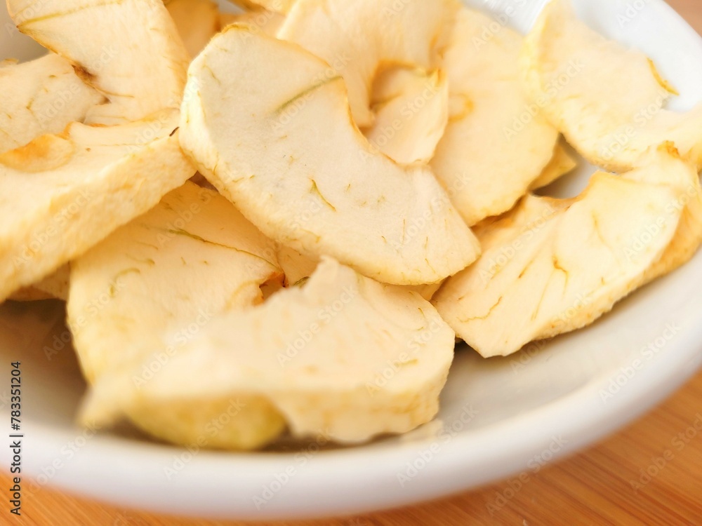 Yummy pile of dried apples for healthier eating. Yummy pile of dried apples for healthier eating.