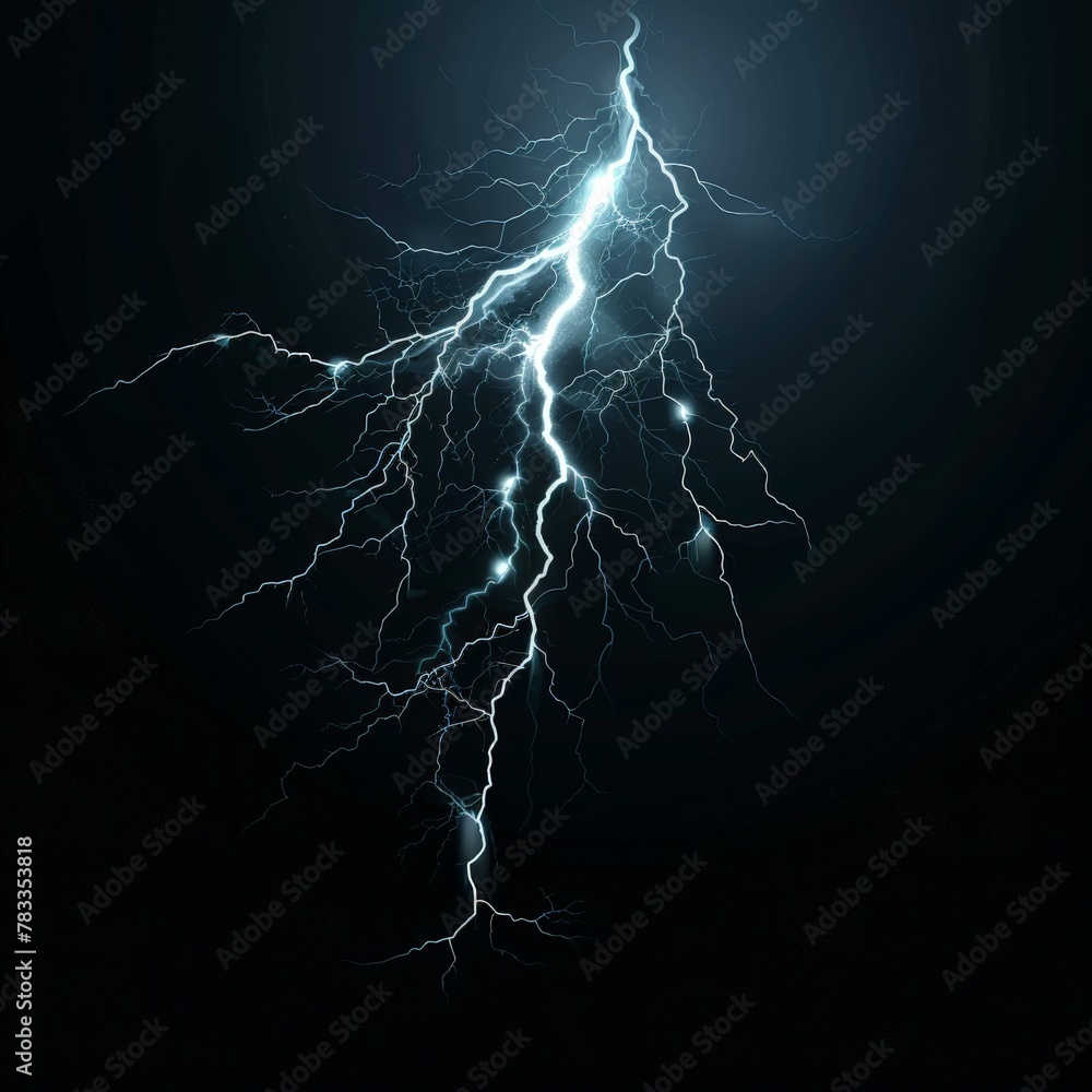Dark background with lightning bolt