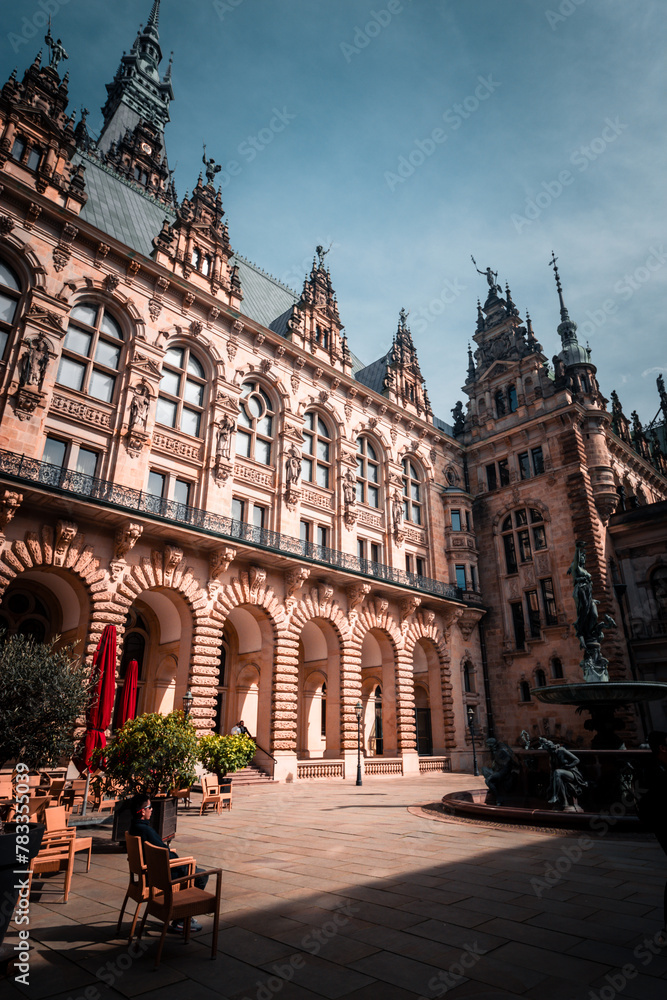 Fototapeta premium Hamburger Rathaus Markt