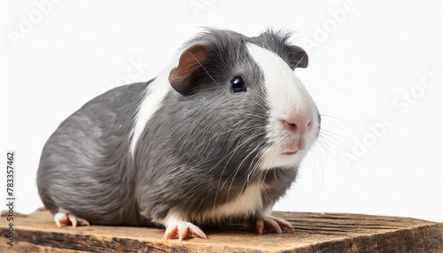 grey guinea pig isolated on a white background as transparent png animal