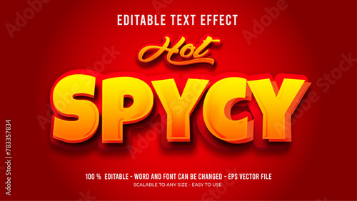 hot spycy editable text effect