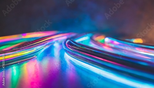 prismatic chromatic holographic aesthetic neon lights blur texture background