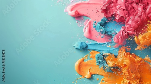 Close Up View of Red and Orange Liquid