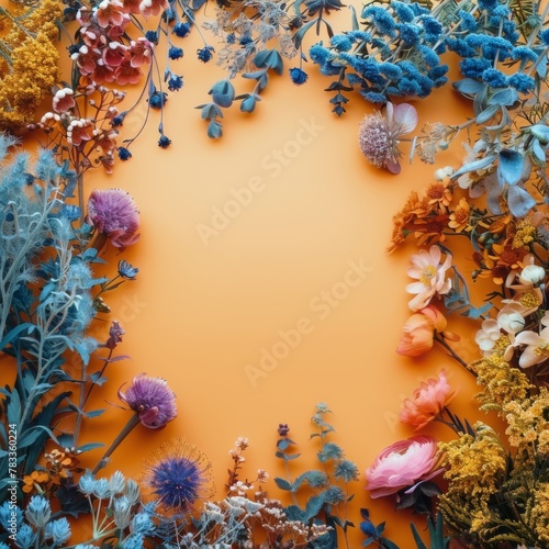 A Bunch of Flowers on a Table