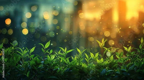 Grass Field With Buildings in Background