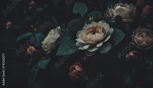 floral card vintage flowers © Deanne