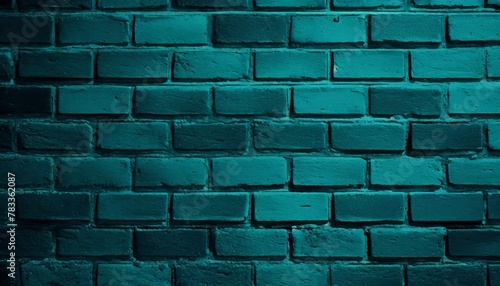 blue teal brick wall background neutral texture of a flat brick wall close up