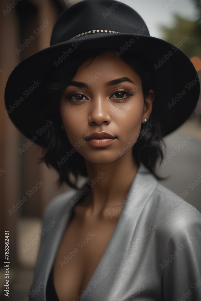 portrait of a woman in a hat, a woman wearing a hat poses for a picture portrait of a woman in a hat, a woman wearing a hat poses for a picture