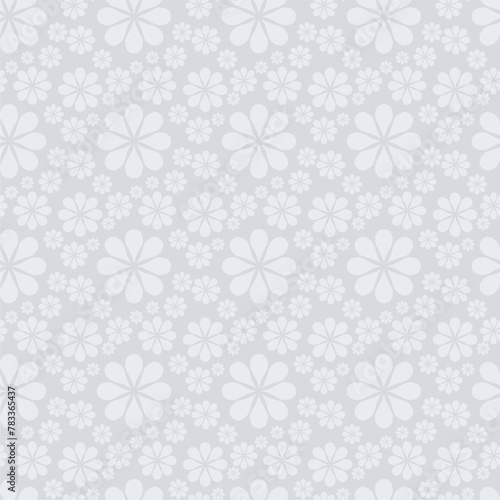 Seamless decorative pattern with flowers wallpaper festive birthday background art decor design for textile, paper