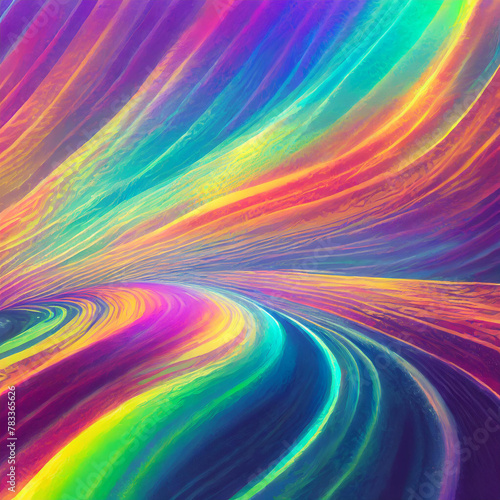 Abstract rainbow bright colors holographic background