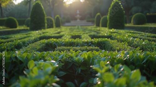 Sun Shining Through Trees and Bushes