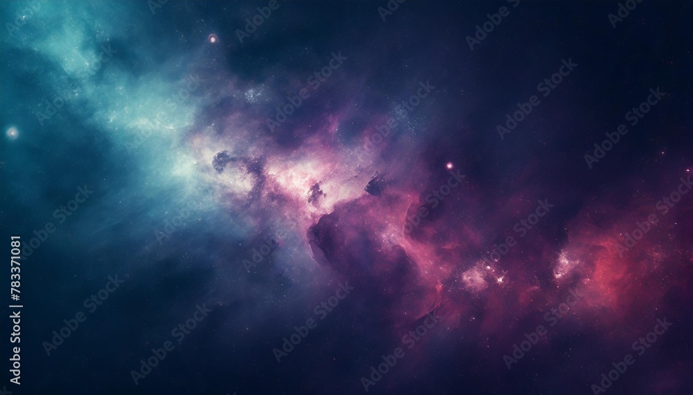 cosmos galaxy space background astronomy background outer space blue and red color mixture - obrazy, fototapety, plakaty 