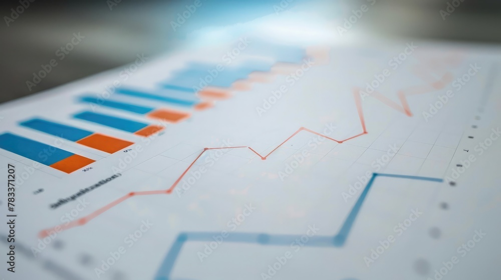 chart or graph paper. Financial, account, statistics and business data concept. chart or graph paper. Financial, account, statistics and business data concept.