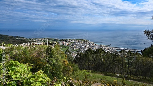 Panorámica de Burela desde Monte Castelo, Galicia