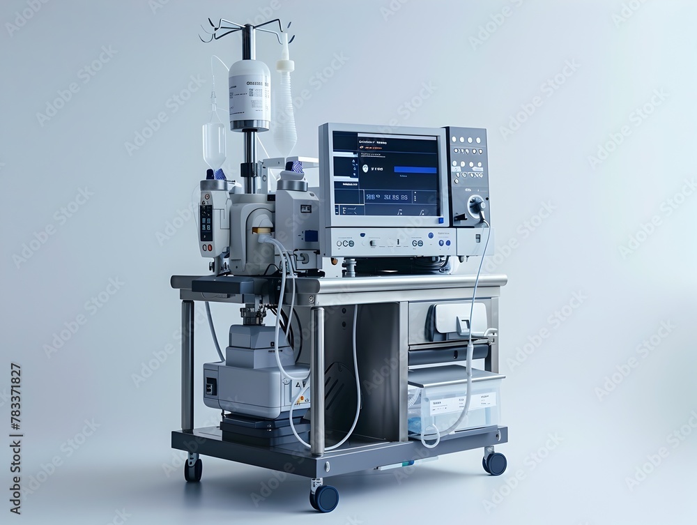 Sophisticated Anesthesia Machine for Testosterone Pellet Insertion Procedure in Medical Facility Sophisticated Anesthesia Machine for Testosterone Pellet Insertion Procedure in Medical Facility
