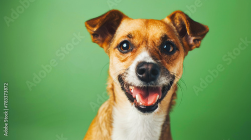 Playful Puppy with a Wide Smile