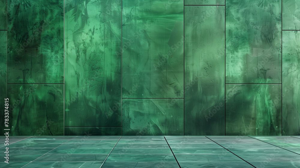 Empty green stylish wall. Empty green stylish wall.