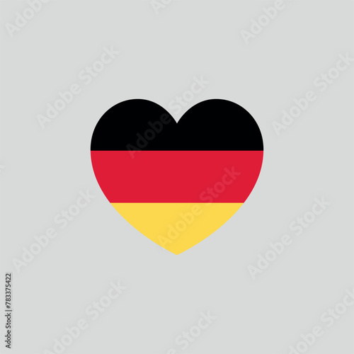 Germany Flag Heart Love sign
