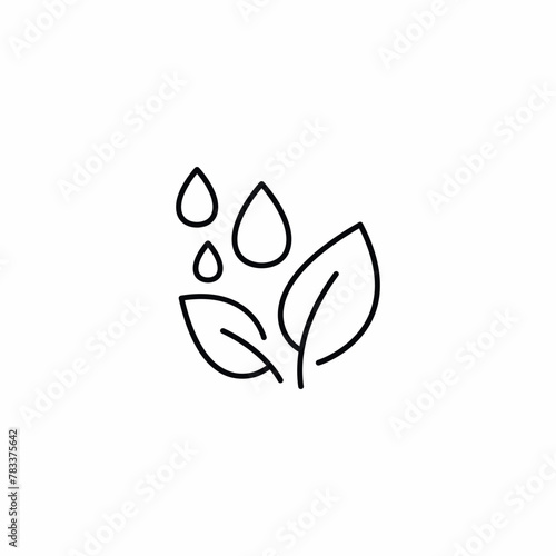 Plant Rain Watering icon vector