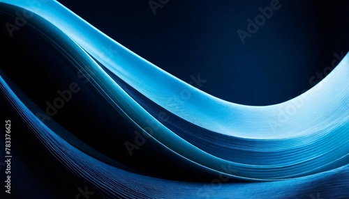 abstract light blue curve on dark background copy space composition © Kendrick