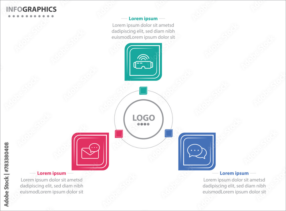 Circle infographic template with 3 options for presentations. Vector infographic design template. diagram, number options. Data visualization. Business concept with 3 steps, three process. Circle infographic template with 3 options for presentations. Vector infographic design template. diagram, number options. Data visualization. Business concept with 3 steps, three process.