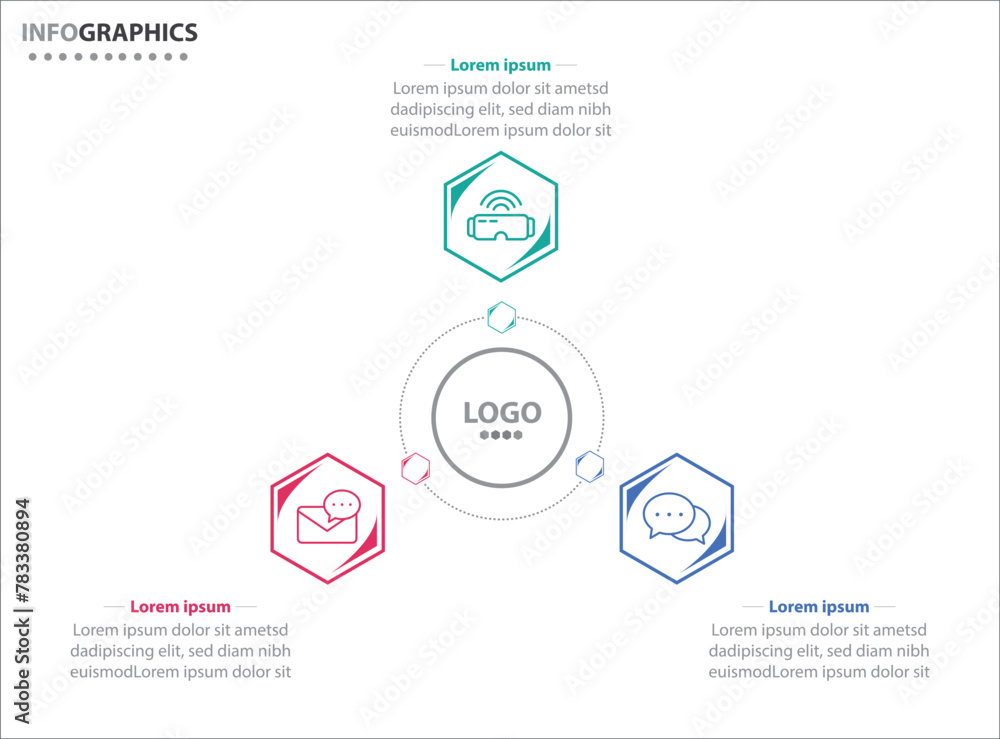 Circle infographic template with 3 options for presentations. Vector infographic design template. diagram, number options. Data visualization. Business concept with 3 steps, three process. Circle infographic template with 3 options for presentations. Vector infographic design template. diagram, number options. Data visualization. Business concept with 3 steps, three process.