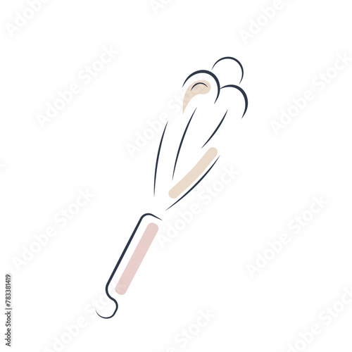 Whisk line art