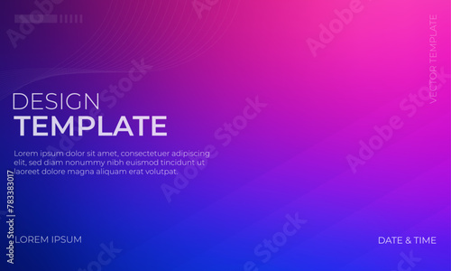 Artistic Gradient Background in Blue Purple and Magenta Shades