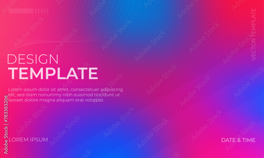 Eye-Catching Blue Red and Magenta Gradient Background Design