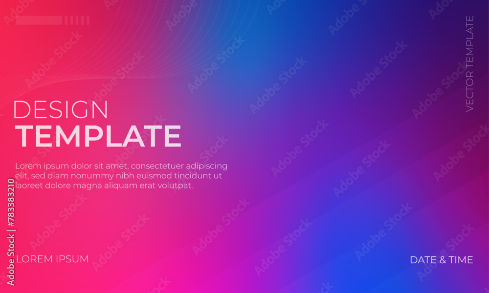 Colorful Blue Red and Magenta Gradient Background Illustration