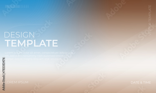 Modern Blue White and Brown Gradient Background Design