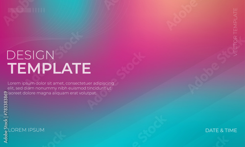 Chic Brown Teal and Magenta Gradient Background Illustration