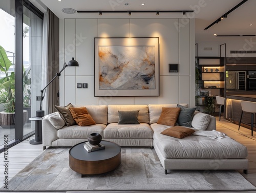 Beautiful living room with ...
