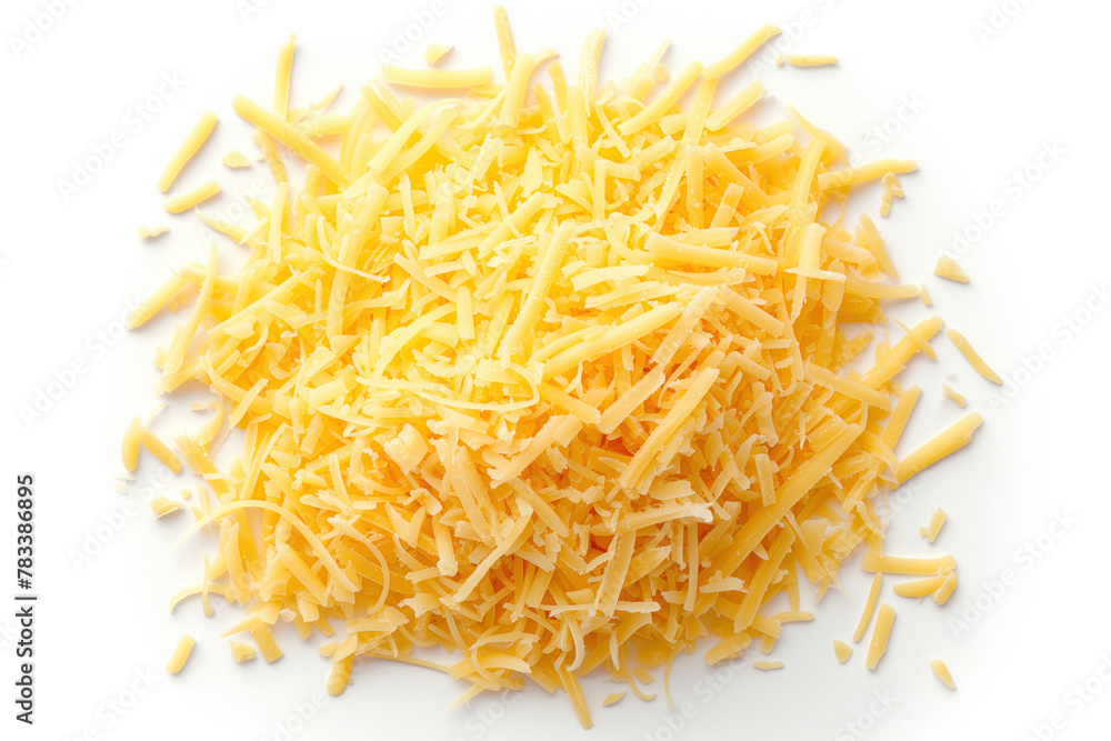 Vibrant Grated Cheddar Heap