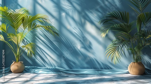 Room With Curtain and Plant