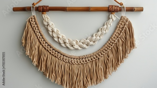 Wooden Table With Vase of Flowers