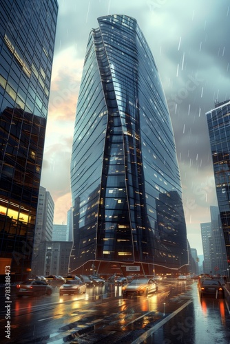 skyscrapers of a big city Generative AI © Roman