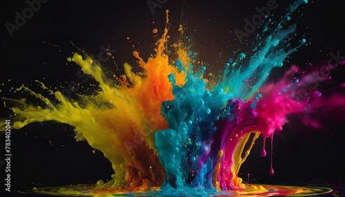 paint splash abstract background