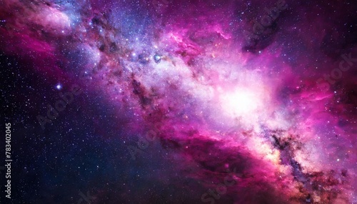 cosmic nebula in vivid purples and pinks