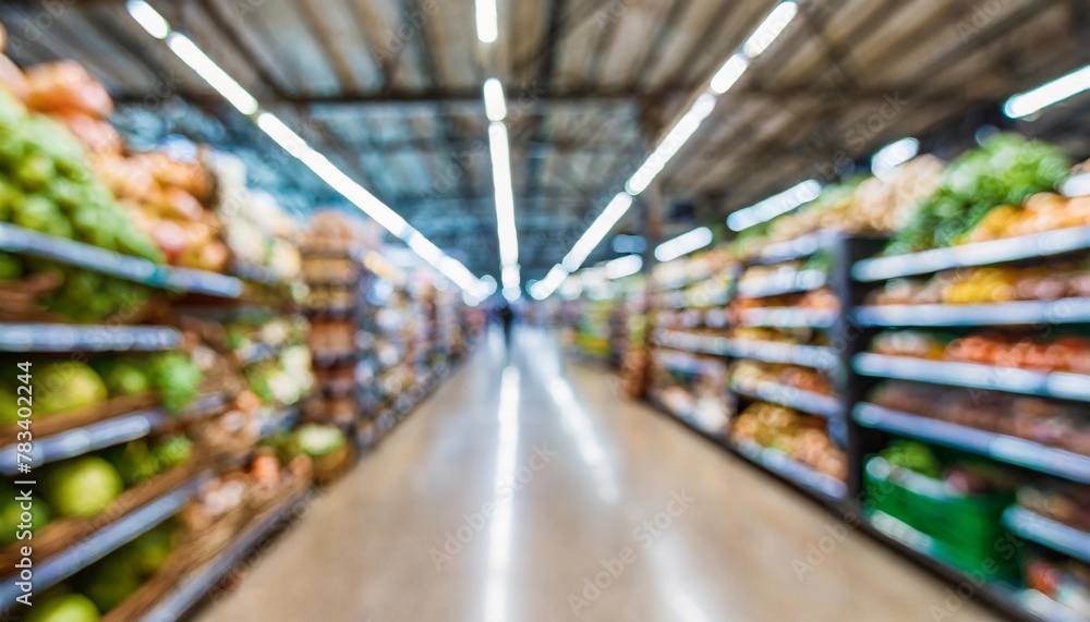 abstract blurred supermarket background ai generated image