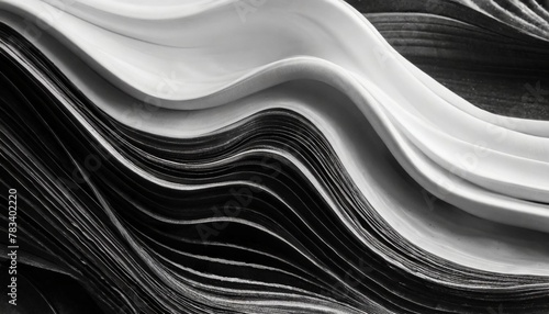 abstract background design black and white colorful fluid shape banner template