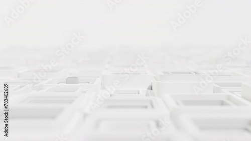 3d background abstract. Satisfying abstract animation.  Motion geometric cubes. 4k seamless looped video.