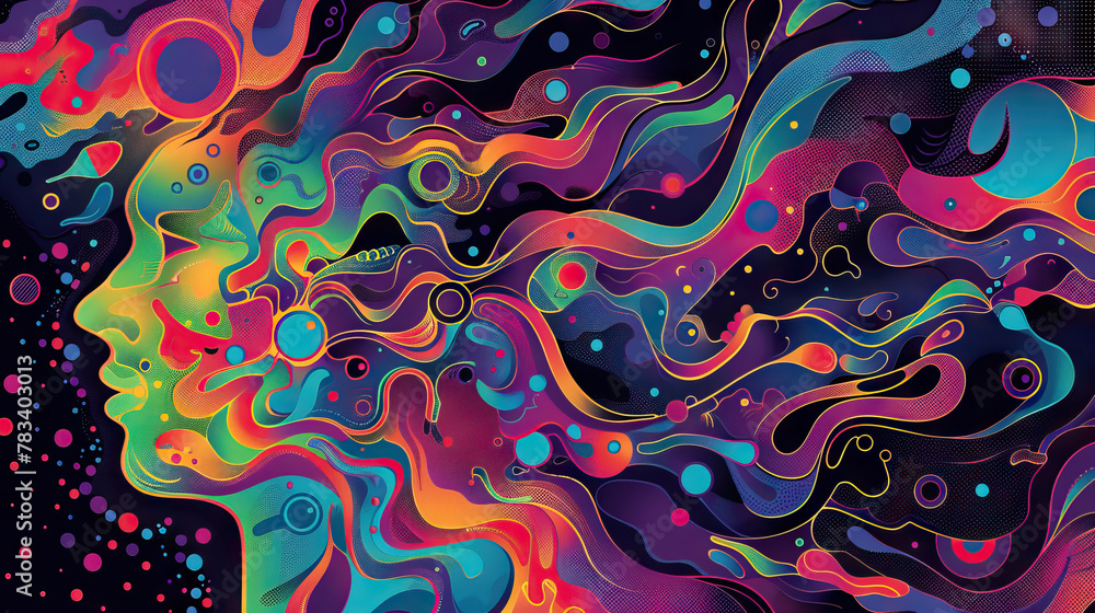 Surreal Mind: A Vector Background with a Surreal Representation of a Human Head, Blending Realistic Features with Abstract Elements, Ideal for Thought-Provoking Art Surreal Mind: A Vector Background with a Surreal Representation of a Human Head, Blending Realistic Features with Abstract Elements, Ideal for Thought-Provoking Art