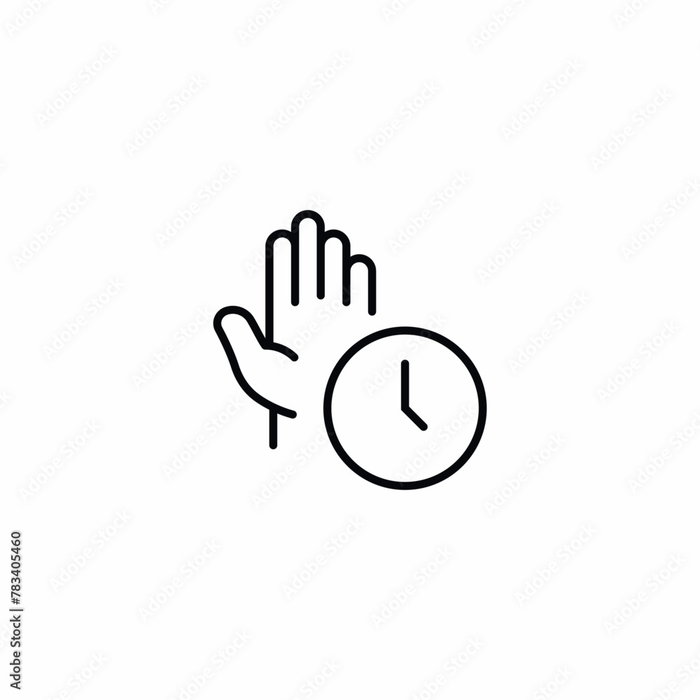 Stop Time Out Hand Gesture icon Stop Time Out Hand Gesture icon