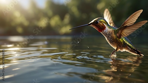 Ultrarealistic Wonder: A Captivating 3D Rendering of a water photo