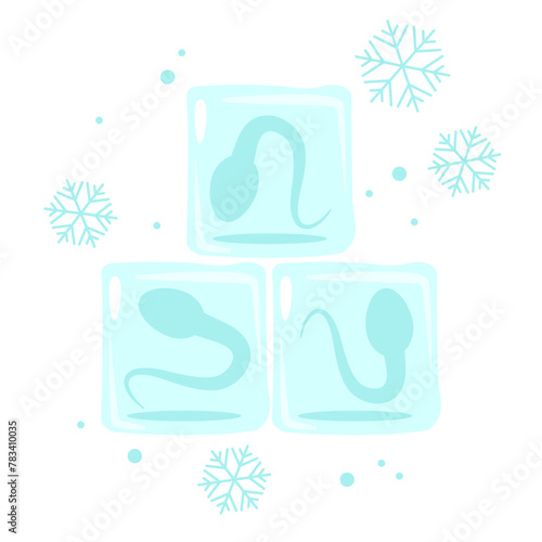 Cryopreserved sperm. Frozen sperm utilization. IVF freezing. Cryopreservation of genetic material. Reproductive technology. Artificial insemination
