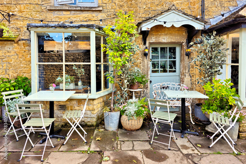 Quaint cafe in the beautiful Cotswolds of England